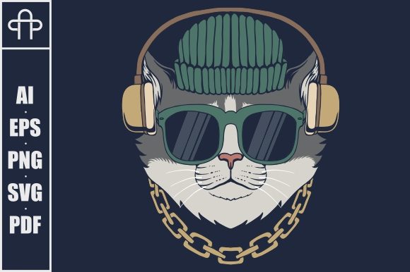 Cat Headphones Vector Illustration Review