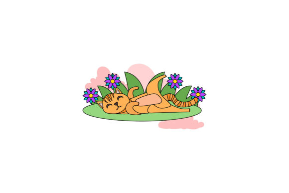 Cat Icon Cute Played Color Outline Review