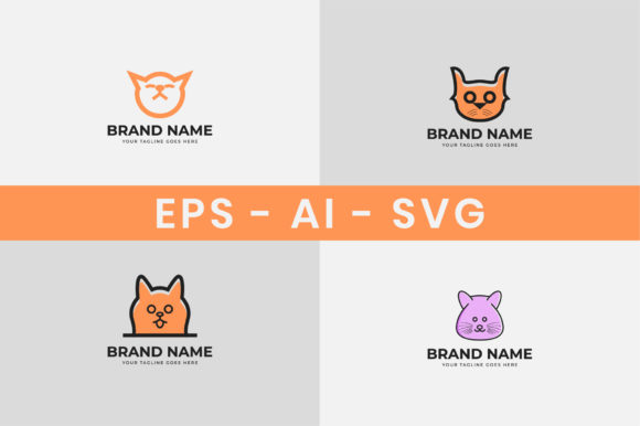Cat Logo Design Set Review for Embroidery Projects