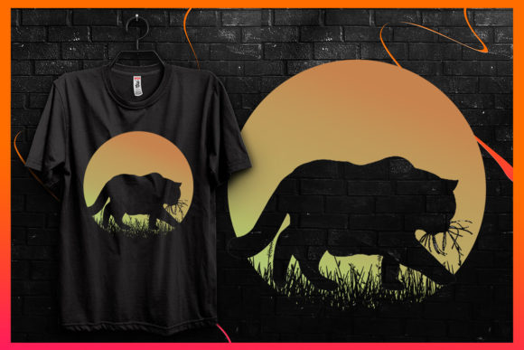 Cat Silhouette-Retro Vintage T-shirt 22 Review