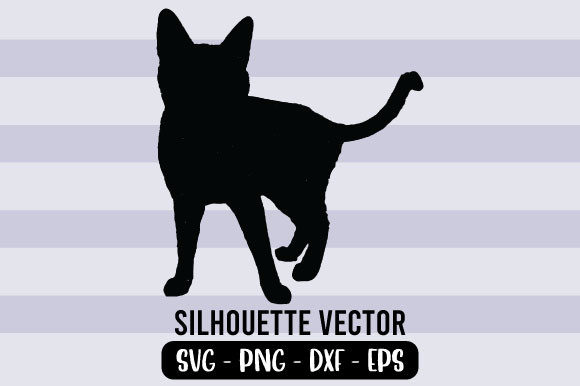 Cat Silhouette Vector 4 Review for Embroidery Projects