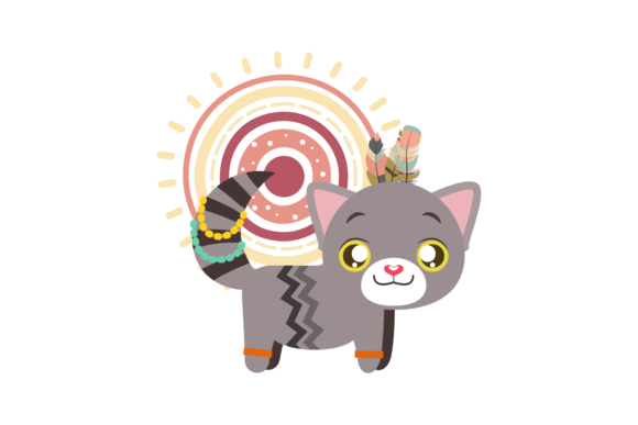 Cat with Boho Elements Review