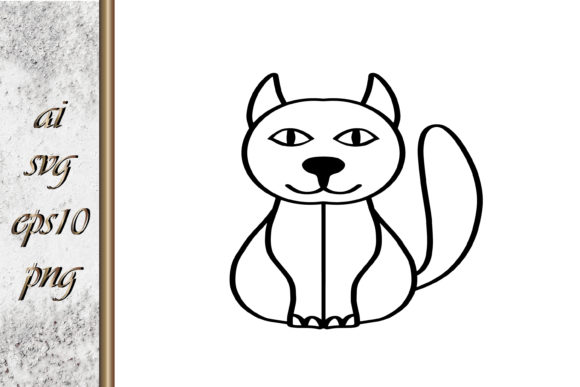 Doodle Cat Clipart Sketch Animal Vector Review