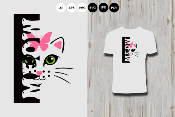 Meow Cat T Shirt Design Review