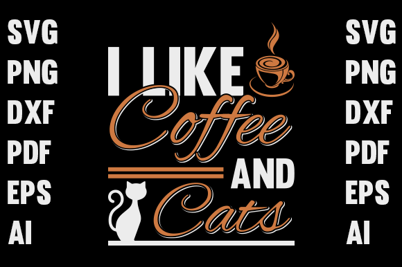 T-shirt Design- Coffee and Cat Embroidery Review